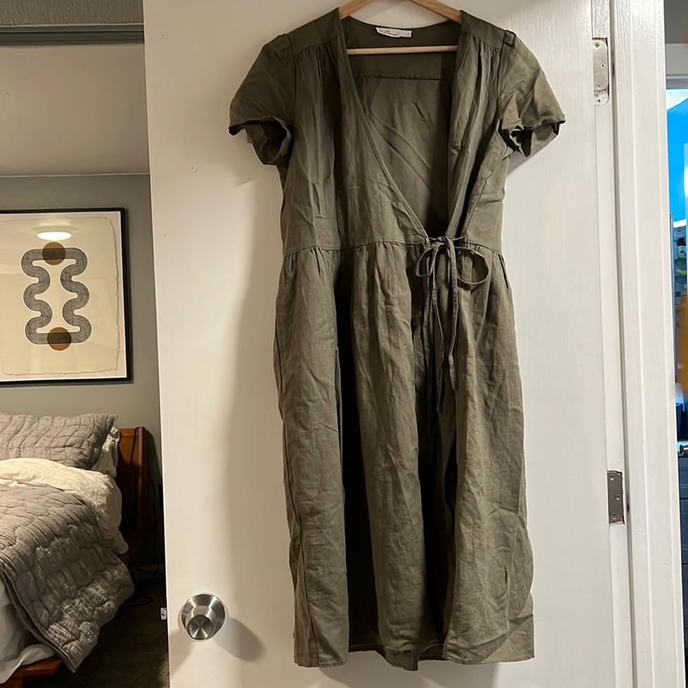 Oak and Fort Wrap Dress